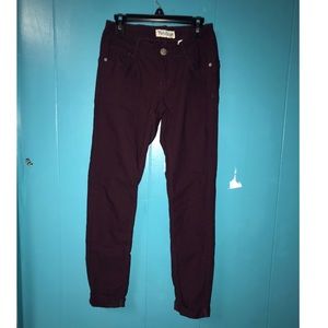 Burgundy Jegging Jeans
